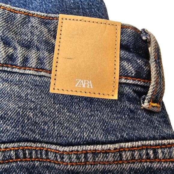 Zara Relaxed Fit Low Rise Distressed Ankle Jeans Size 6 - Picture 8 of 11